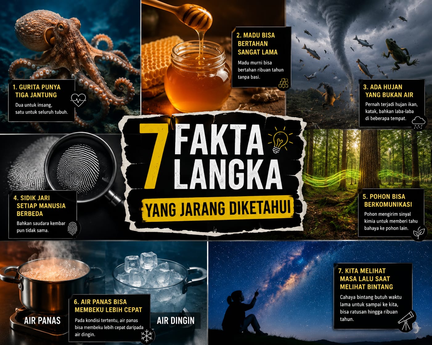 7 Fakta yang Jarang Diketahui: Dunia Ternyata Lebih Aneh dari yang Kita Kira